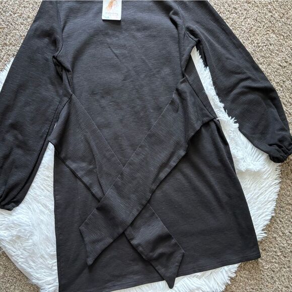 Prettygarden Dress New Black Waist Tie Womens Size Medium - Picture 4 of 7